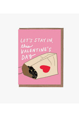 Cat in Bag Valentine's Day Greeting Card