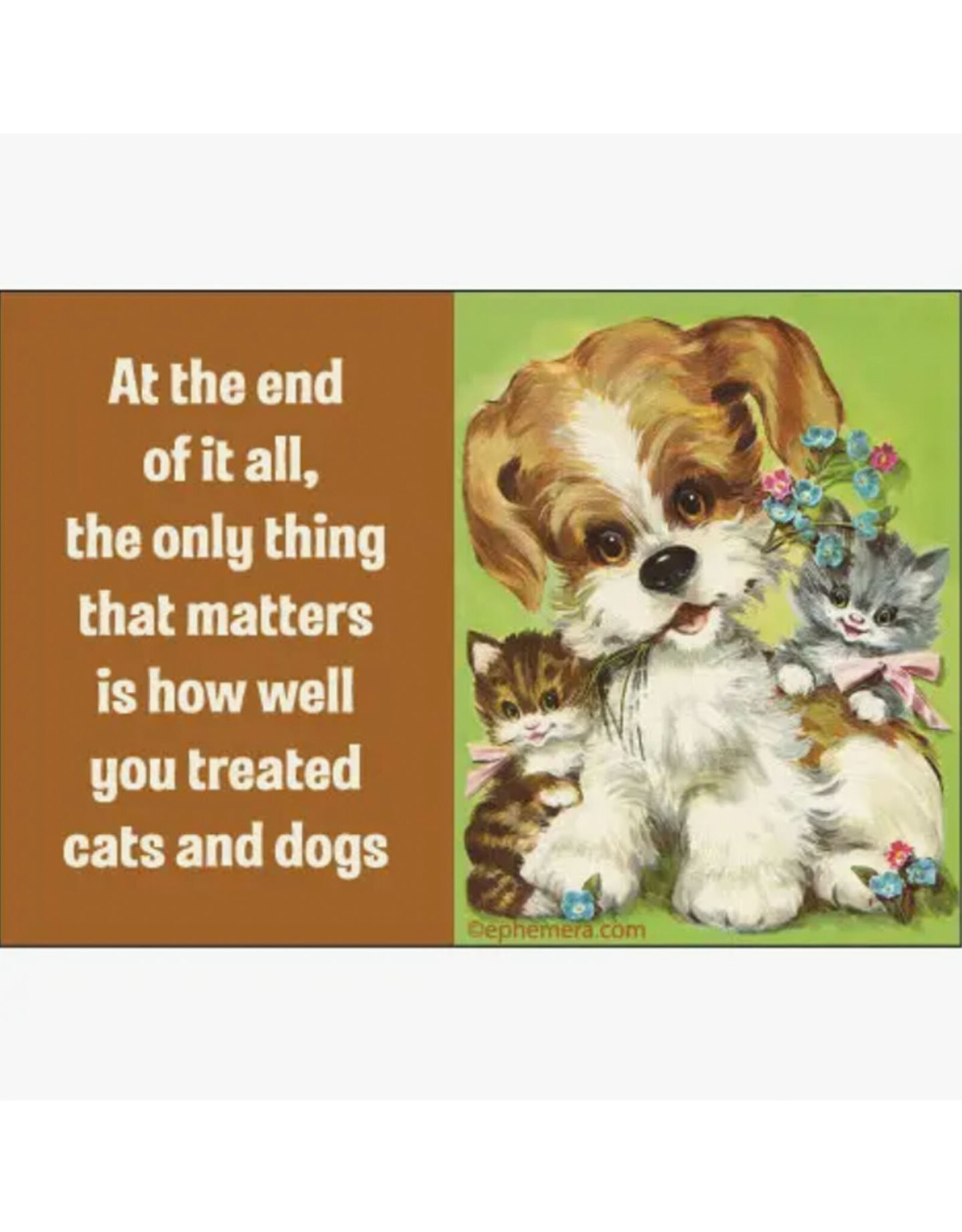 The Only Thing That Matters... How You Treated Cats and Dogs Magnet
