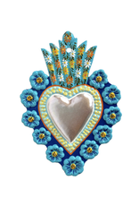 Blue Milagro Heart Magnet