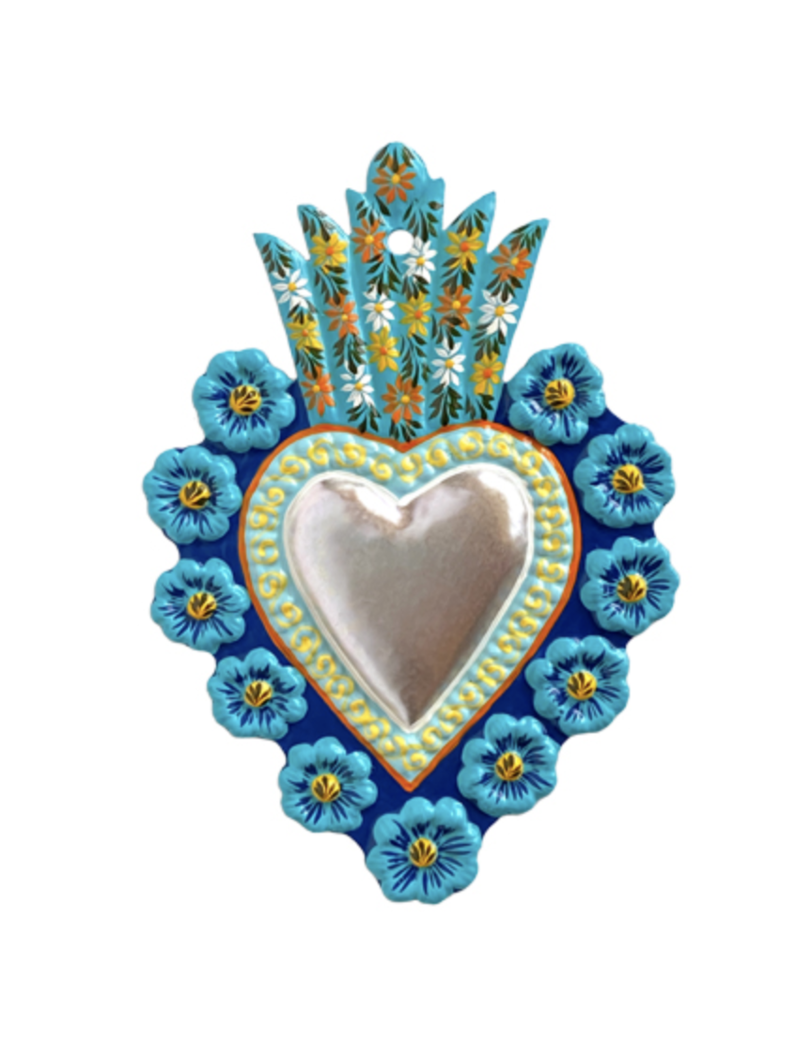 Blue Milagro Heart Magnet