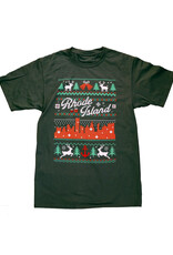 RI Cross-Stitch Christmas Shirt (Green)