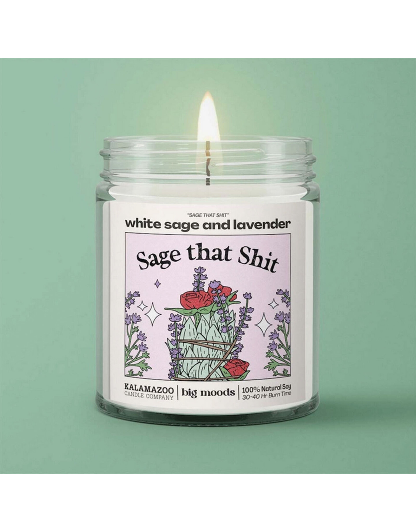 Soy Candle: Sage That Shit - White Sage & Lavender