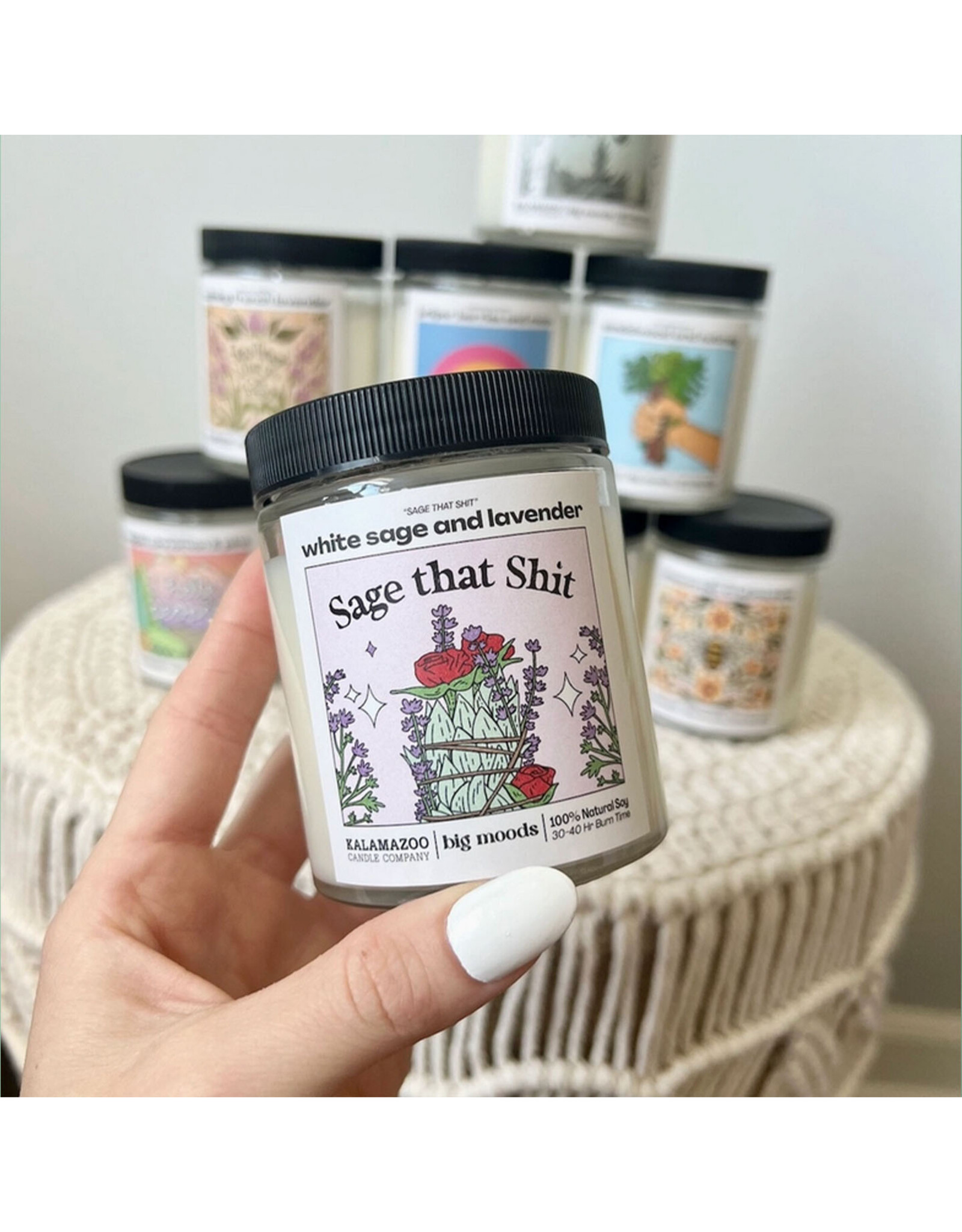 Soy Candle: Sage That Shit - White Sage & Lavender