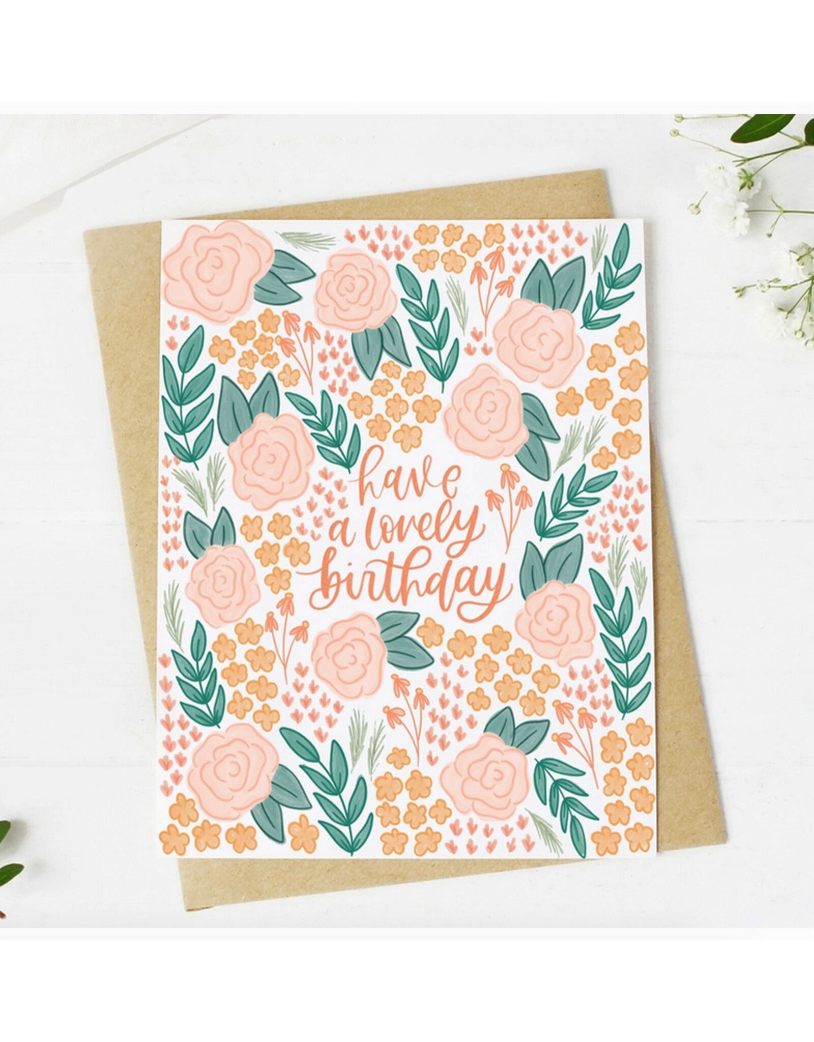 Have A Lovely Birthday Florals Greeting Card