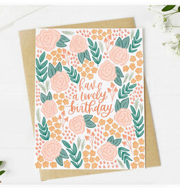 Have A Lovely Birthday Florals Greeting Card