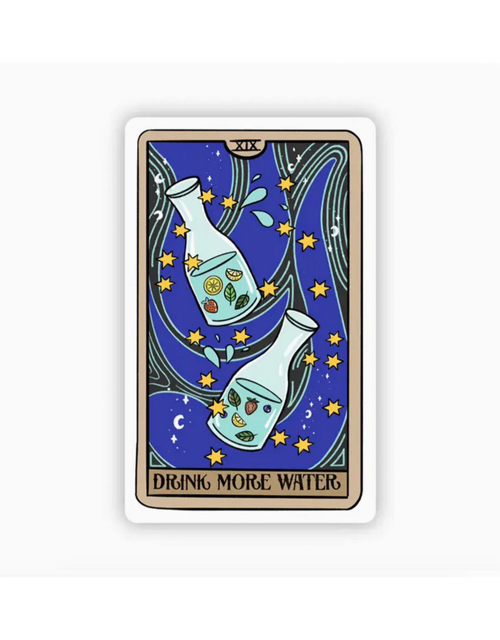 Tarot Sticker - Drink More Water