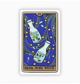 Tarot Sticker - Drink More Water