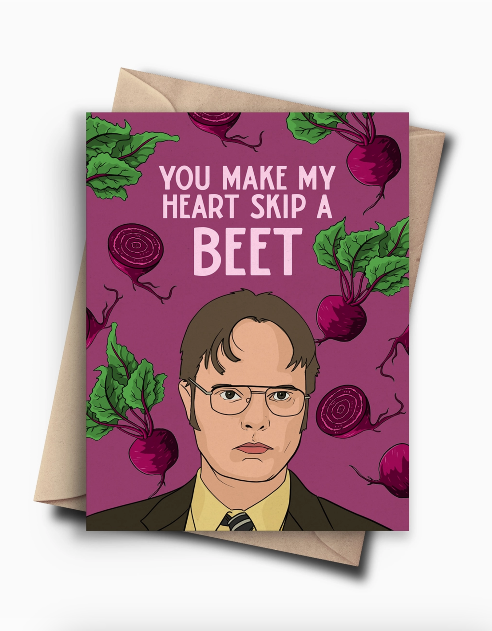 Heart Skip a Beet Dwight Schrute Greeting Card
