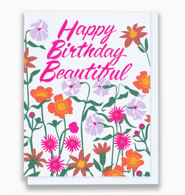 Beautiful Bright Birthday Flowers Greeting Card