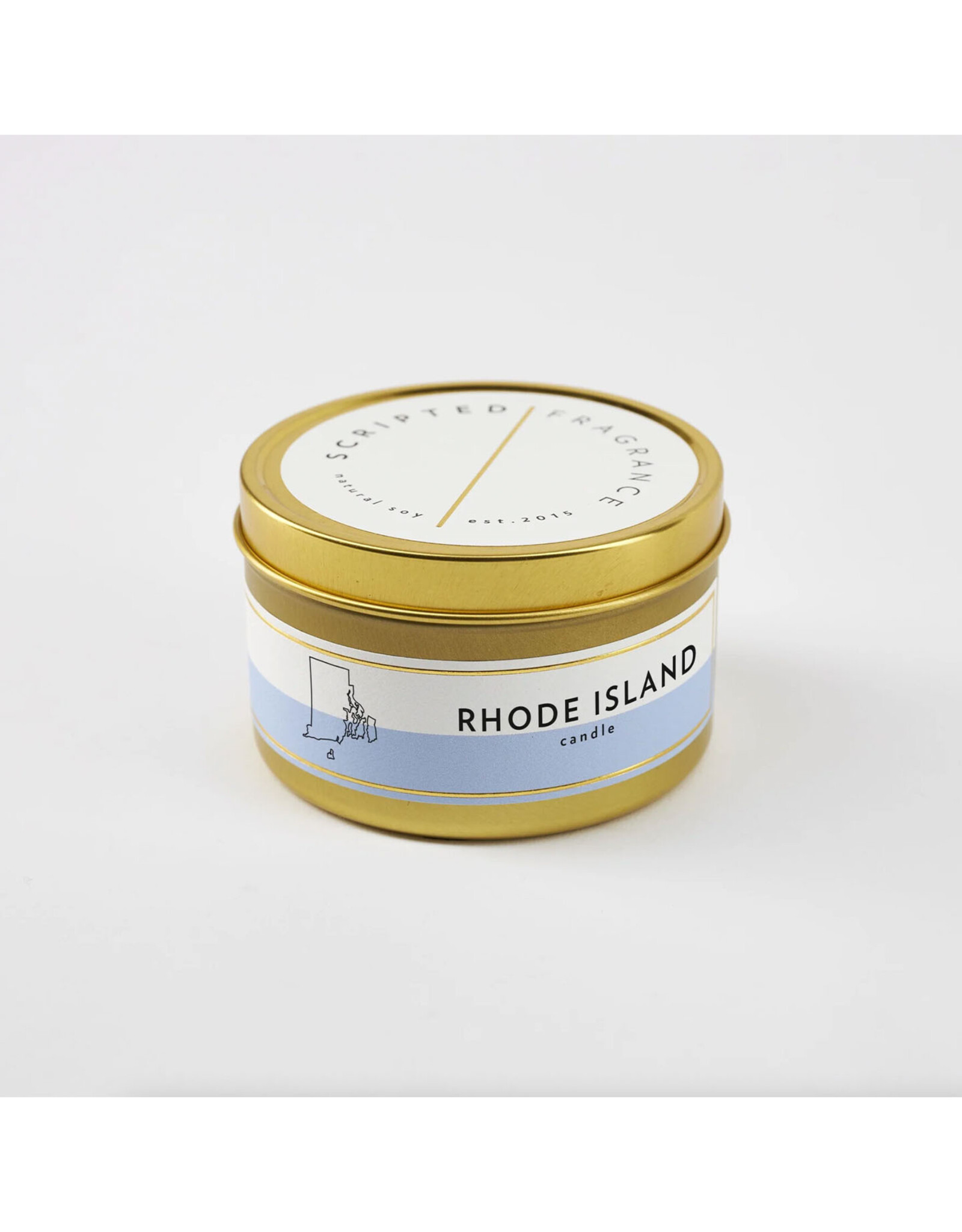 Rhode Island Soy Candle - Large Gold Tin