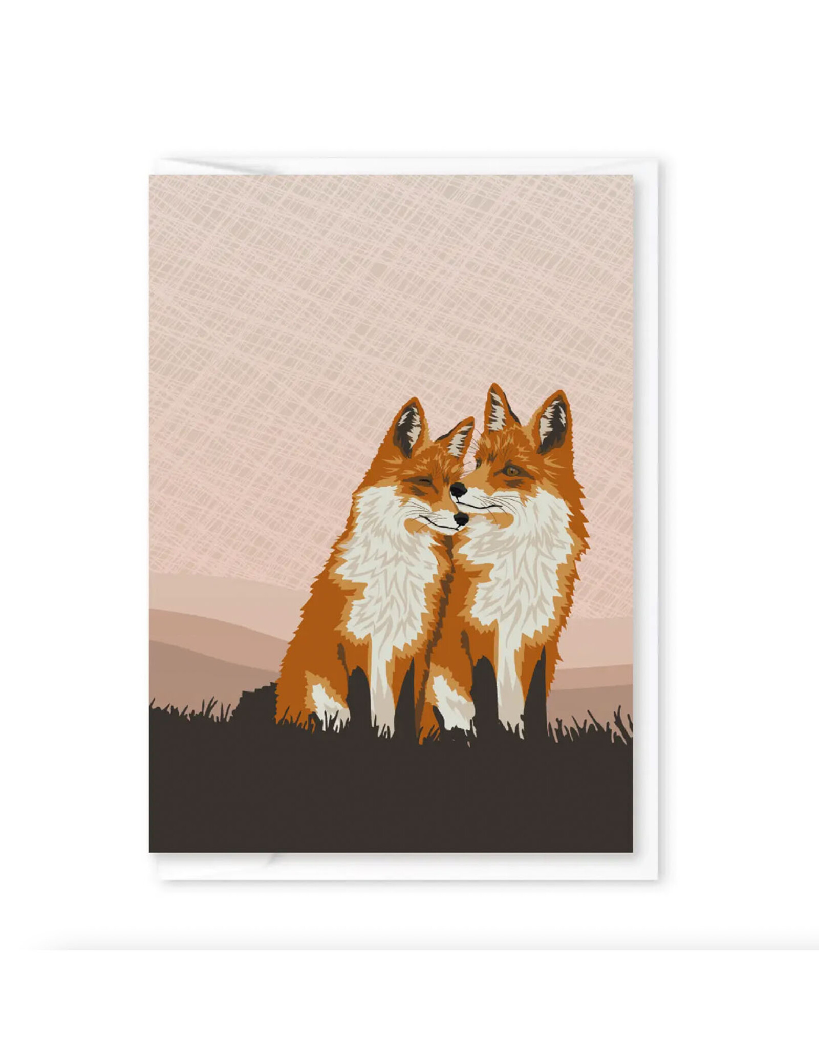 Fox Pair Mini Card