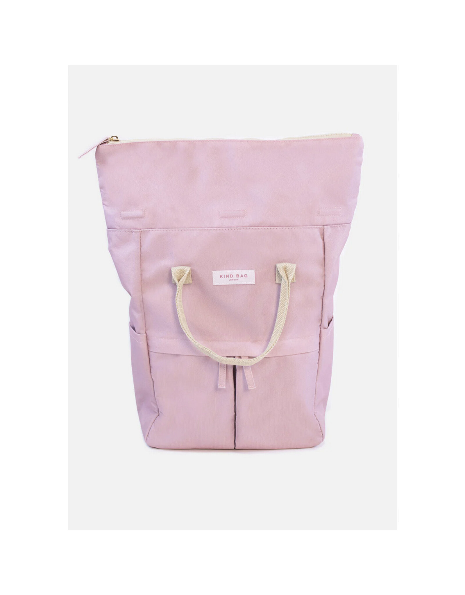 Recycled Plastic Backpack - Medium Dusk Pink
