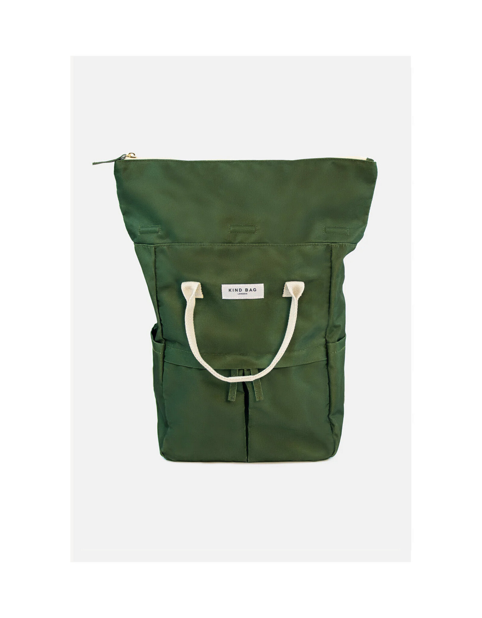 Recycled Plastic Backpack - Medium Khaki Green