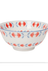 Red Tulip Stamped Bowl - 6 inch