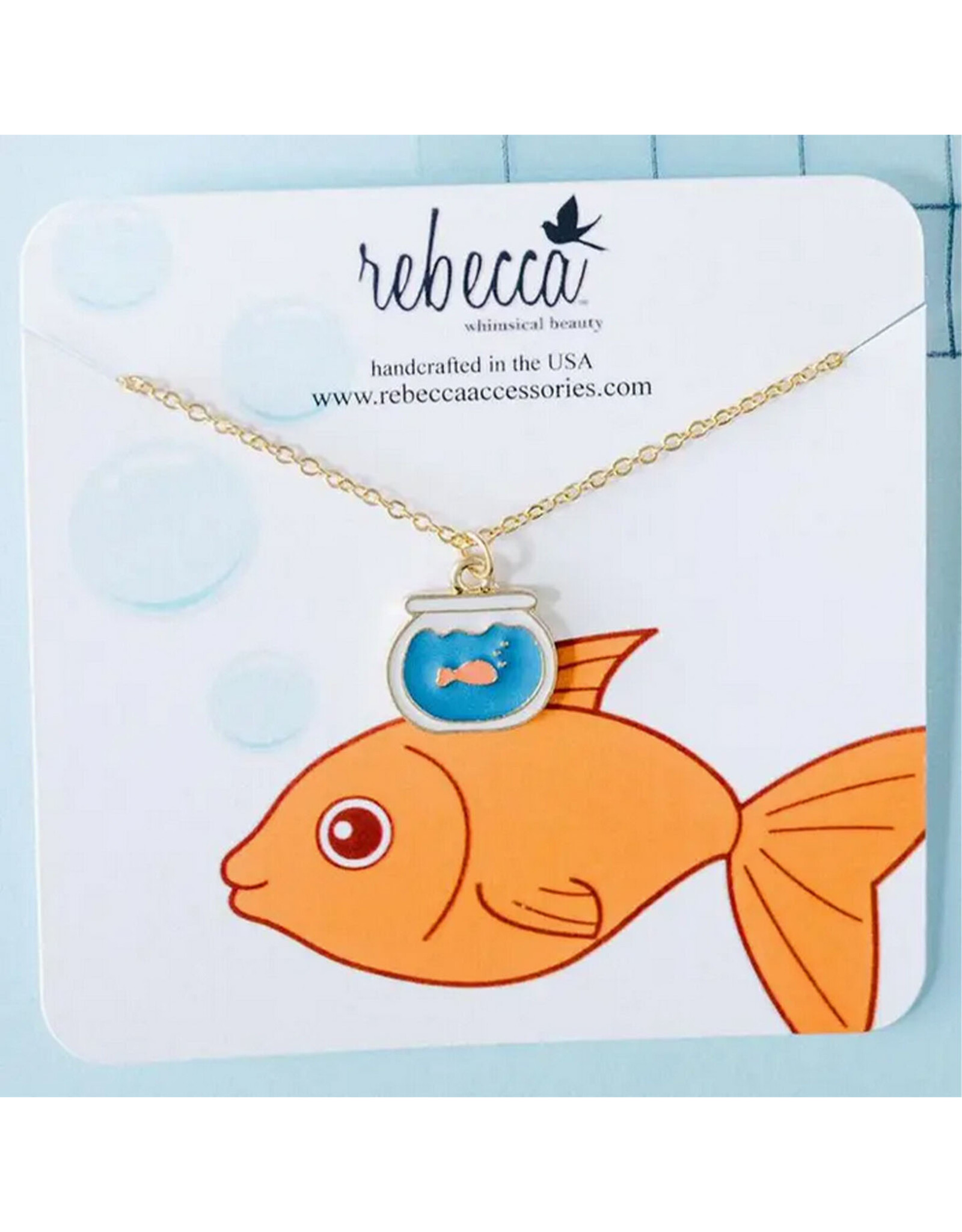 Goldfish Enamel Necklace  - Children's