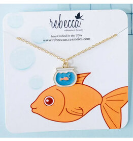 Goldfish Enamel Necklace  - Children's