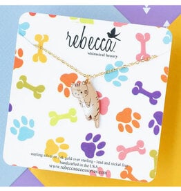 Lazy Cat Charm Necklace  - Children's