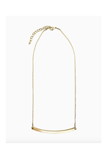 Curved Bar Necklace - Gold