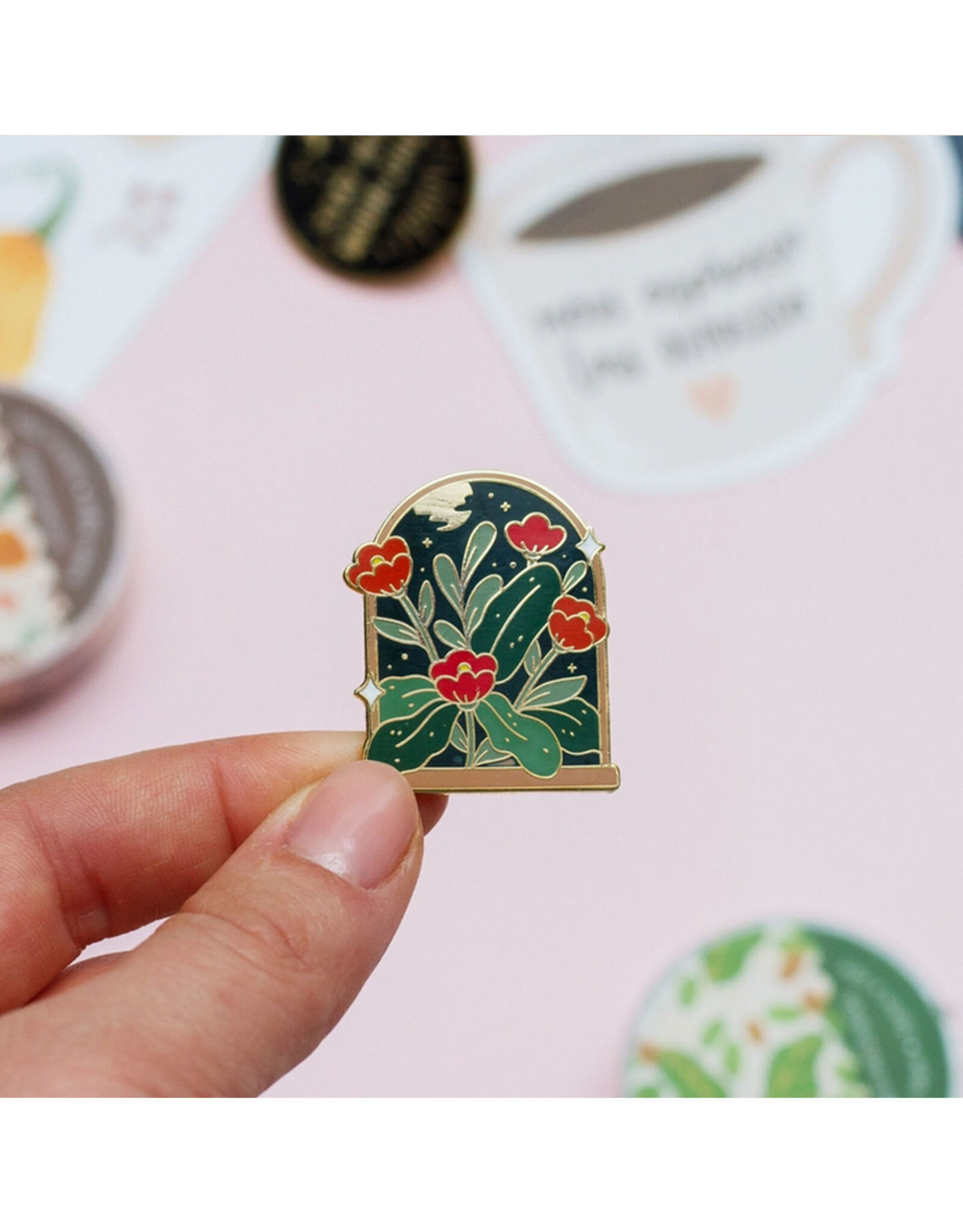 Nighttime Blossom Enamel Pin