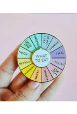 What To Eat Spinner Enamel Pin