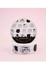 Faces of Meows Washi Tape