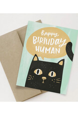 Happy Birthday Human Cat (Occasionalish) Greeting Card