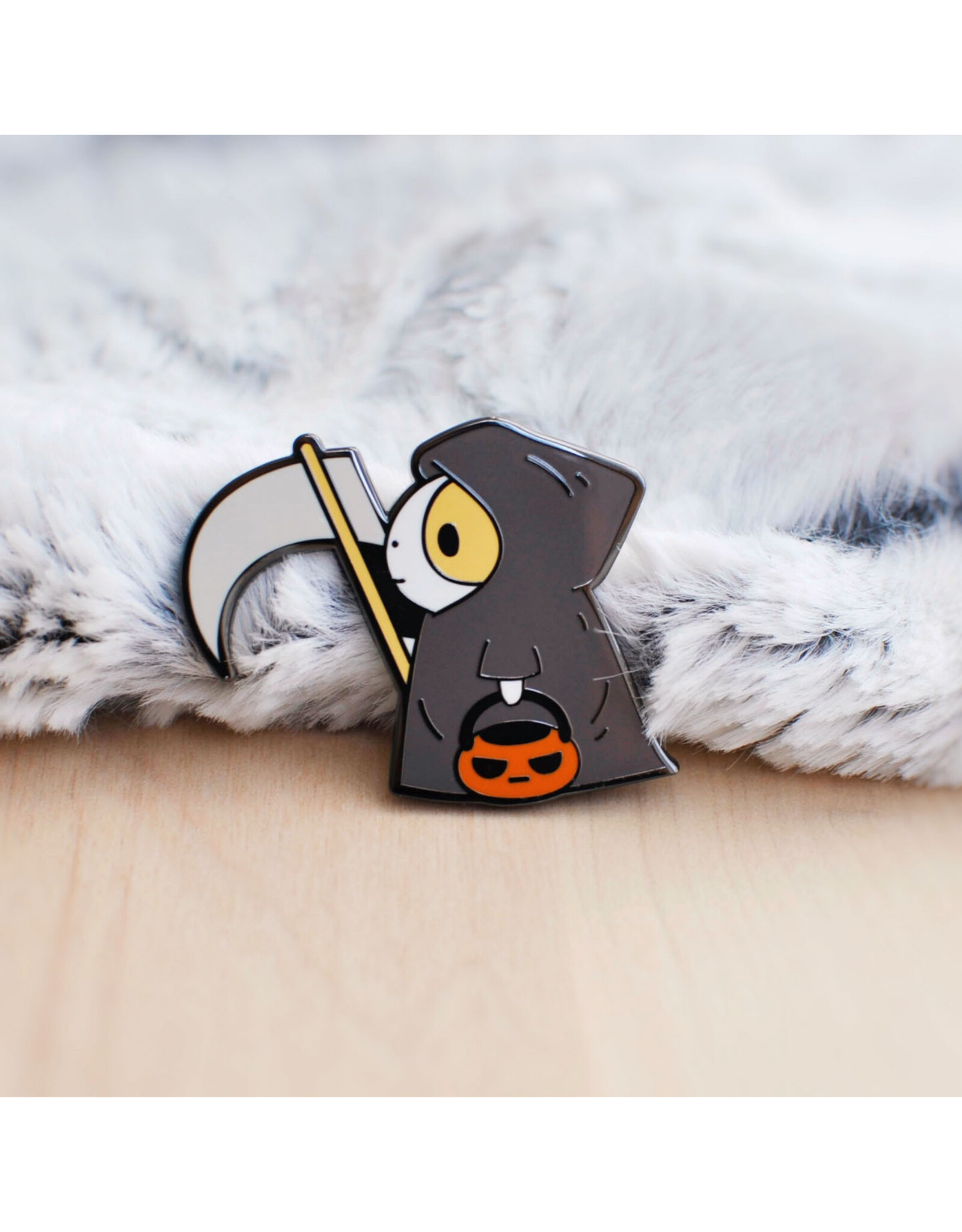 Bubu Grim Reaper Halloween Enamel Pin