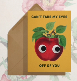 Can't Take My Eyes Off Of You Apple Greeting Card