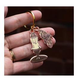 Fatal Attraction Moth to Flame Keychain