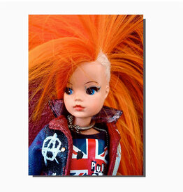 Punk Barbie Girl Greeting Card