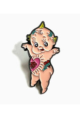 Tattooed Kewpie Doll Enamel Pin