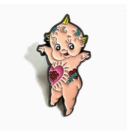 Tattooed Kewpie Doll Enamel Pin