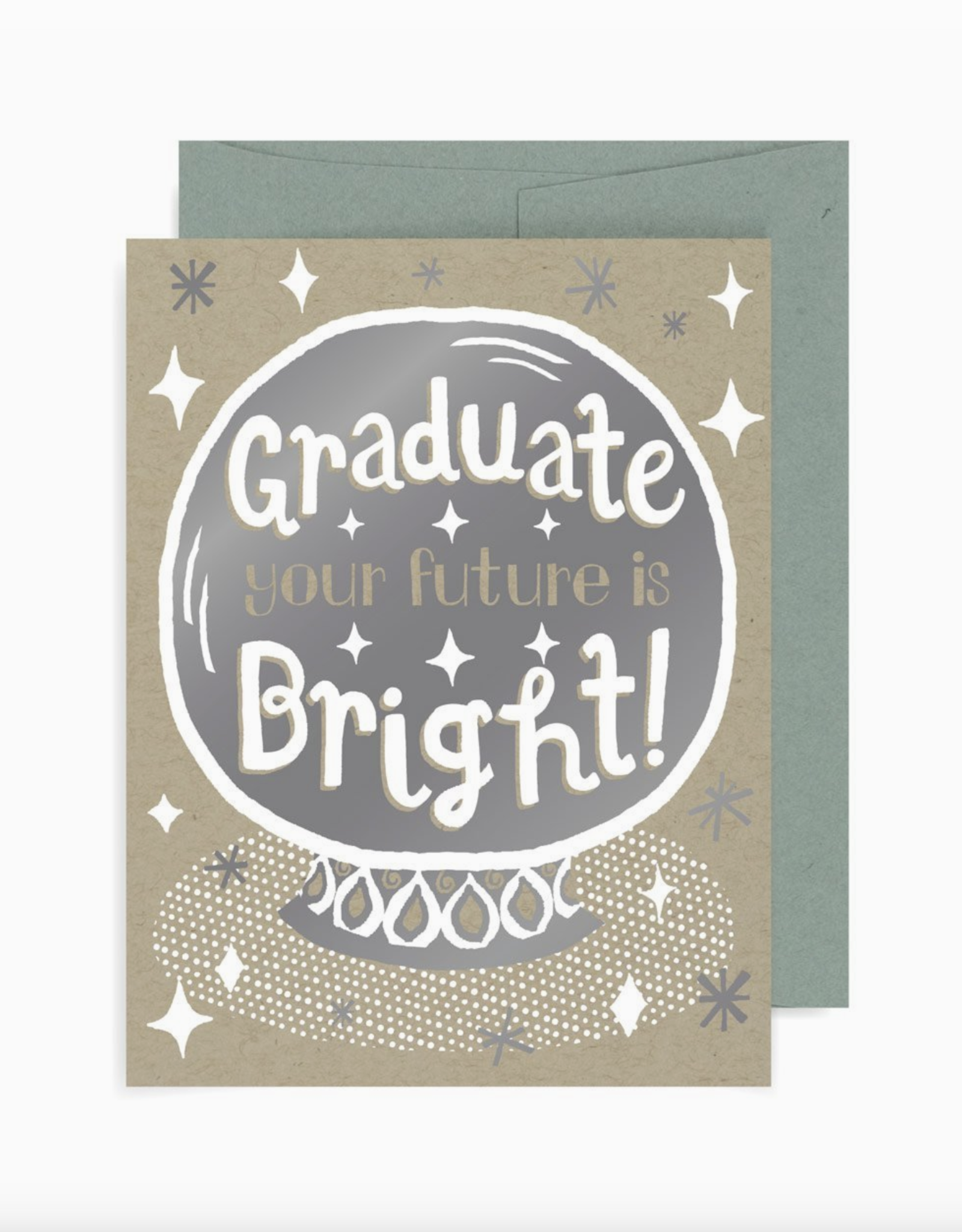 Future Bright Graduate Crystal Ball Greeting Card