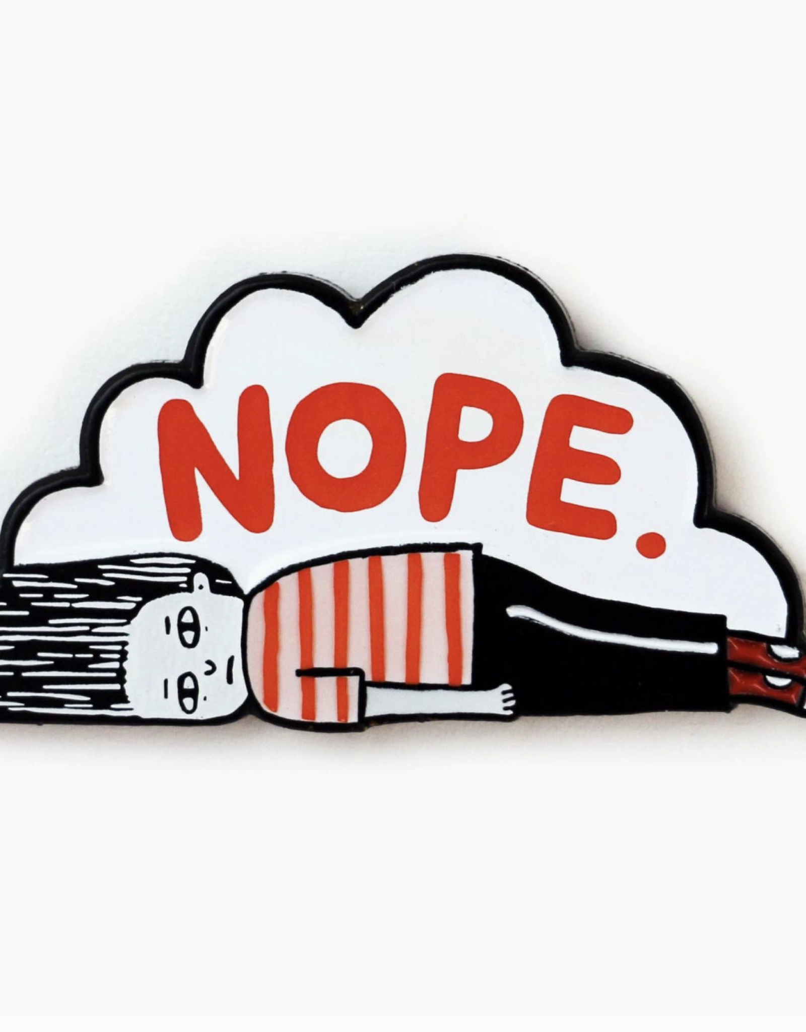 Nope Girl Pin