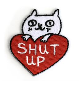 Shut Up Heart Cat Patch