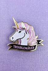 Troublemaker Unicorn Enamel Pin