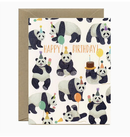 Pandas Galore Birthday Greeting Card