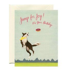 Jump For Joy Birthday Dog Greeting Card
