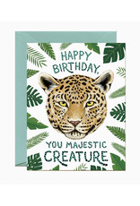 Majestic Creature Jaguar Birthday Greeting Card