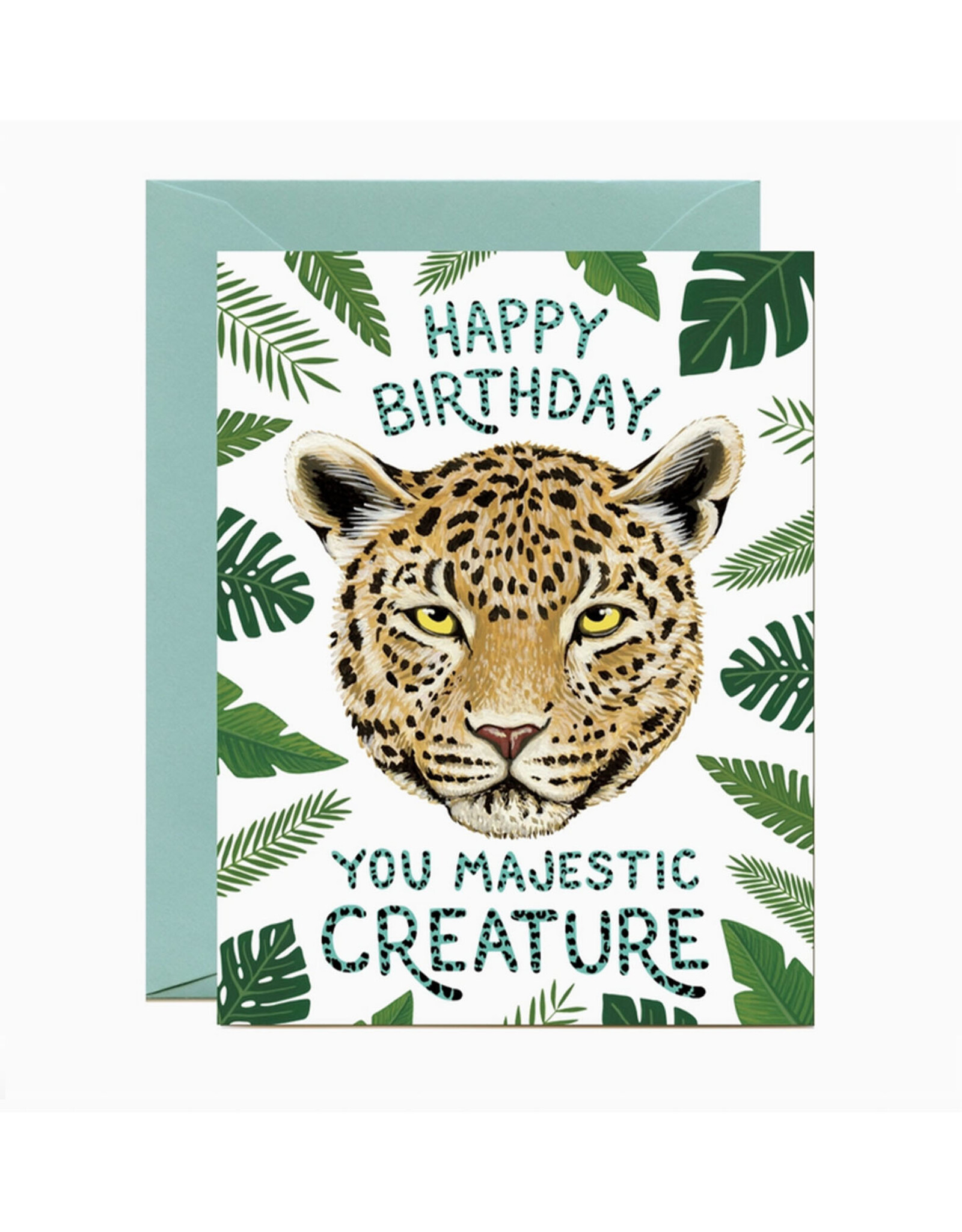 Majestic Creature Jaguar Birthday Greeting Card