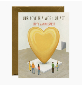 Our Love Is a Work of Art Greeting Card