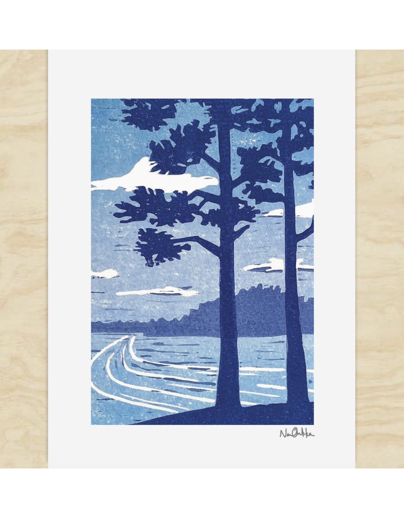 Through the Pines  Greeting Card