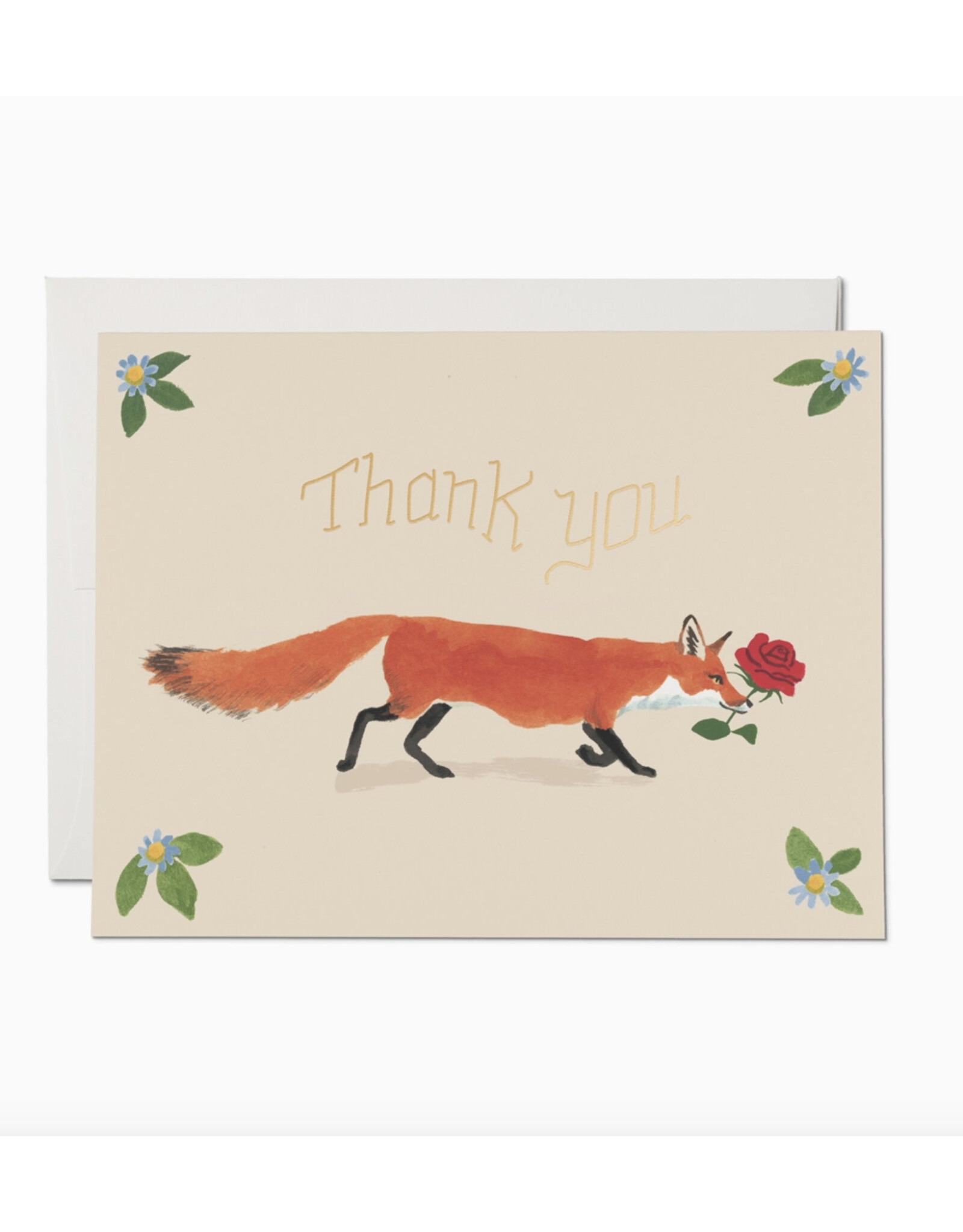 Thank You Fox Greeting Card