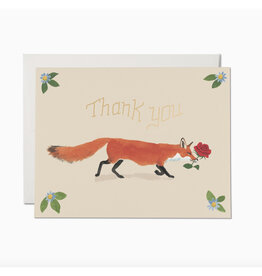 Thank You Fox Greeting Card