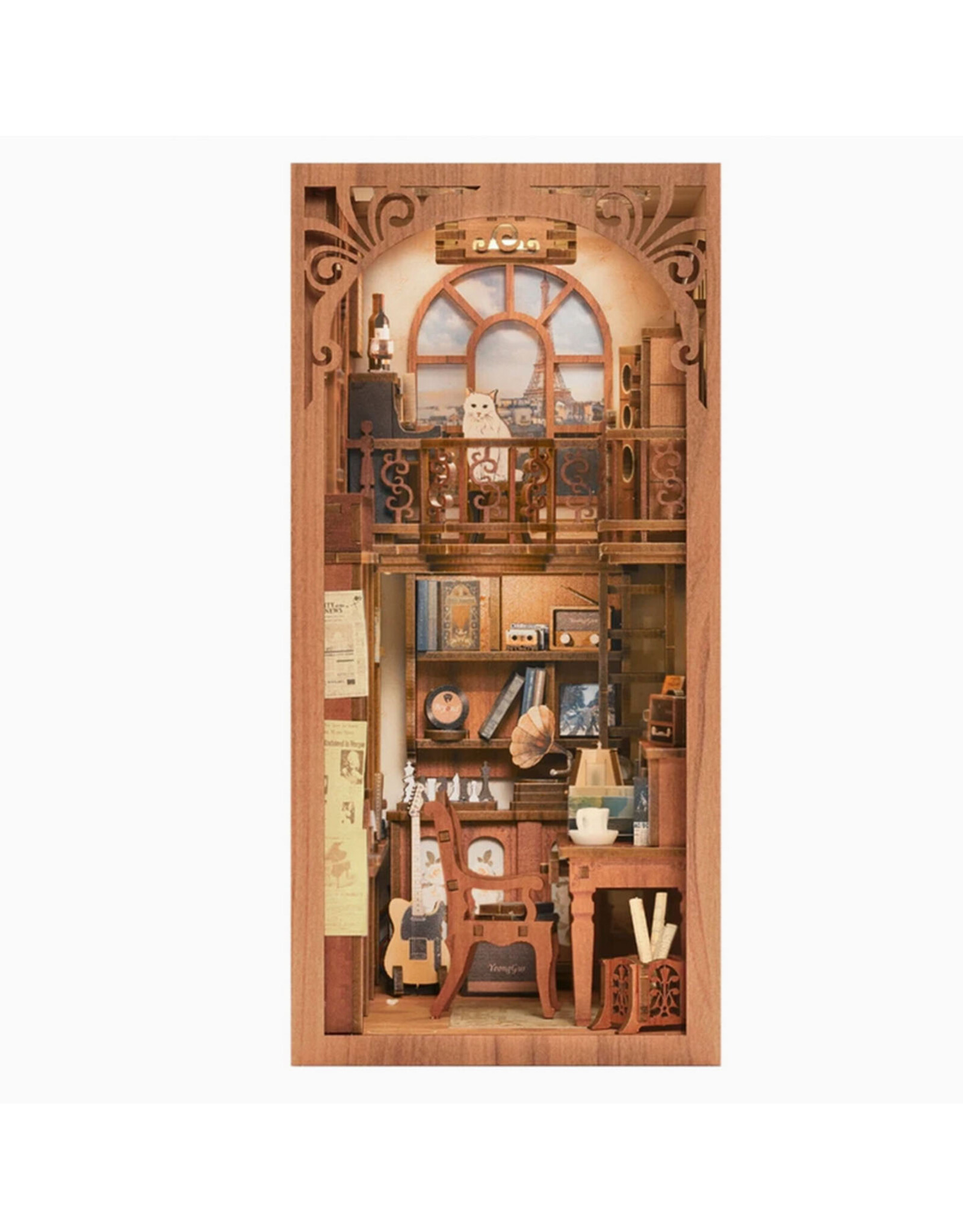 DIY Book Nook Kit: The Secret Rhythm with Dust Cover