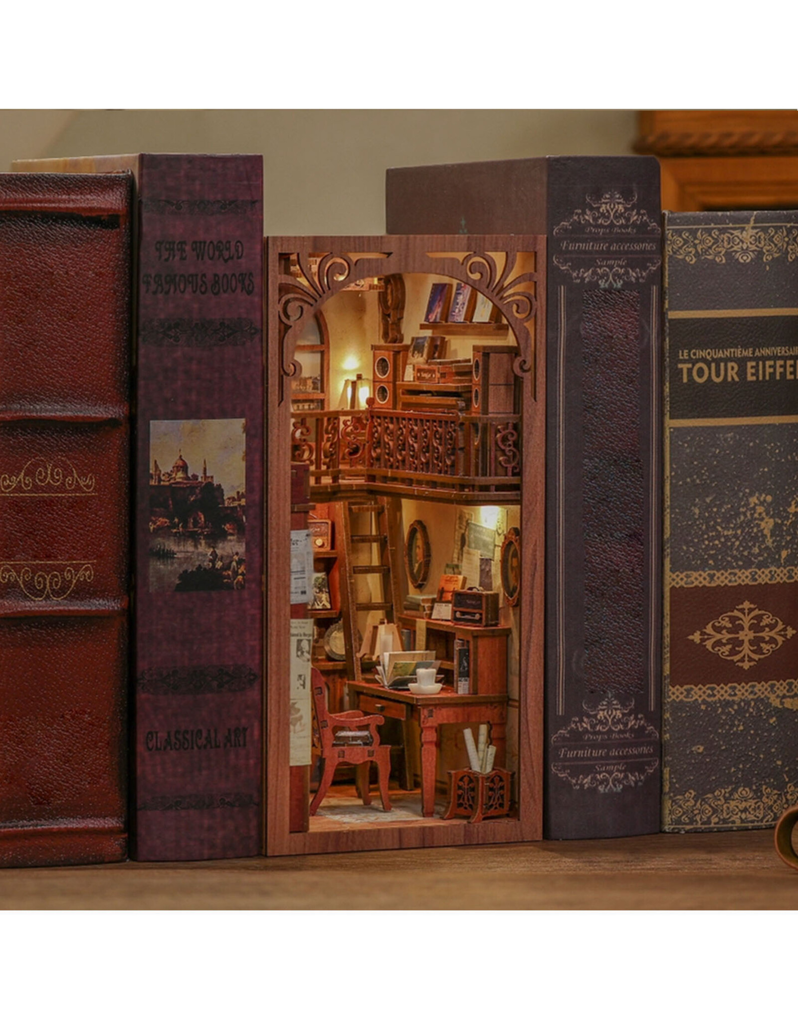 DIY Book Nook Kit: The Secret Rhythm with Dust Cover