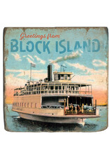 Postcard Coaster - Block Island Ferry