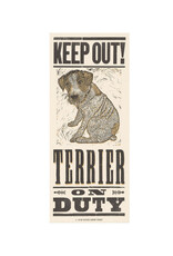 Terrier on Duty Print