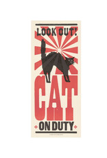 Cat on Duty Print