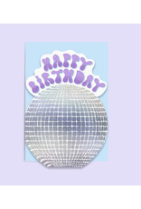 Disco Ball Die Cut Birthday Greeting Card